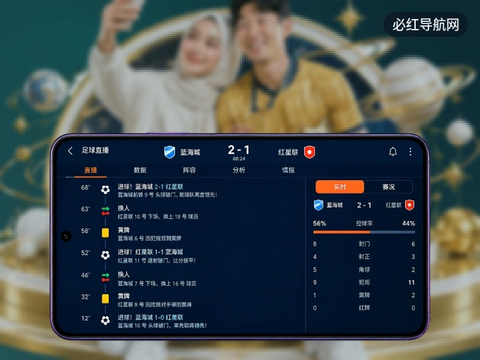 装必红导航网 APP,开赛信息及时收